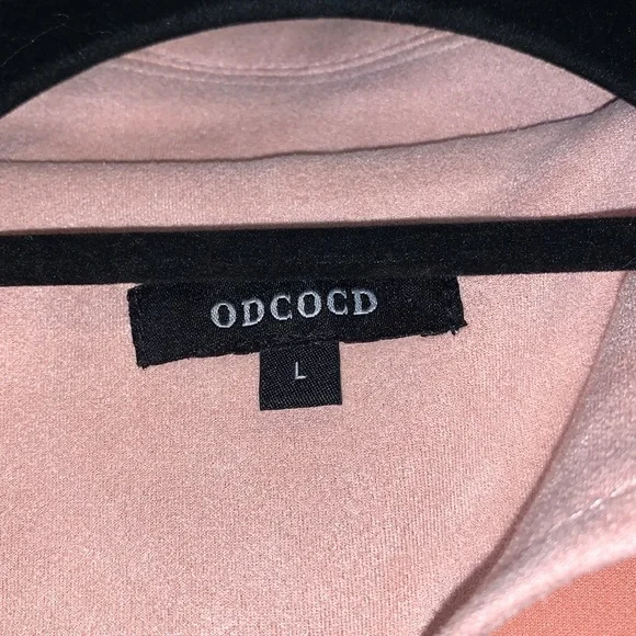 Light Pink Soft Moto Style Jacket - Picture 4 of 5